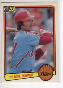1983 DONRUSS MIKE SCHMIDT BASEBALL CARD #168 EX - Picture 1 of 1