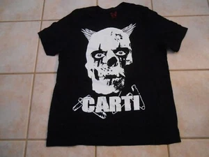 NEW SIZE LARGE PLAYBOI CARTI BLACK T-SHIRT SKELETON CONCERT TOUR RARE LRG SKULL - Picture 1 of 4