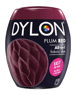 Dylon Plum Red 51 Machine Fabric Dye Pods Permanent Textile Cloth Dyes 350g - Image 1 of 3
