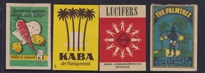 Safety Matches Matchbox Label - Kaba, Lucifers Co-op, The Palmtree - Picture 1 of 1