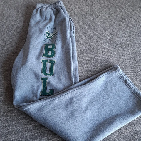 USF Bulls Jogger Pants Adult L NCAA Apparel Gray South Florida Soffe Men Cover
