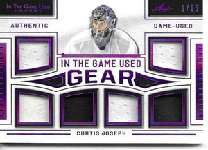 2020-21 Leaf ITG Used Hockey CURTIS JOSEPH 6X Game-Used Gear Relics 1/15