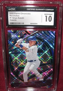 2022 PANINI CHRONICLES REVOLUTION #1 SEIYA SUZUKI COSMIC 82/99 CGC 10 GEM MINT - Picture 1 of 5