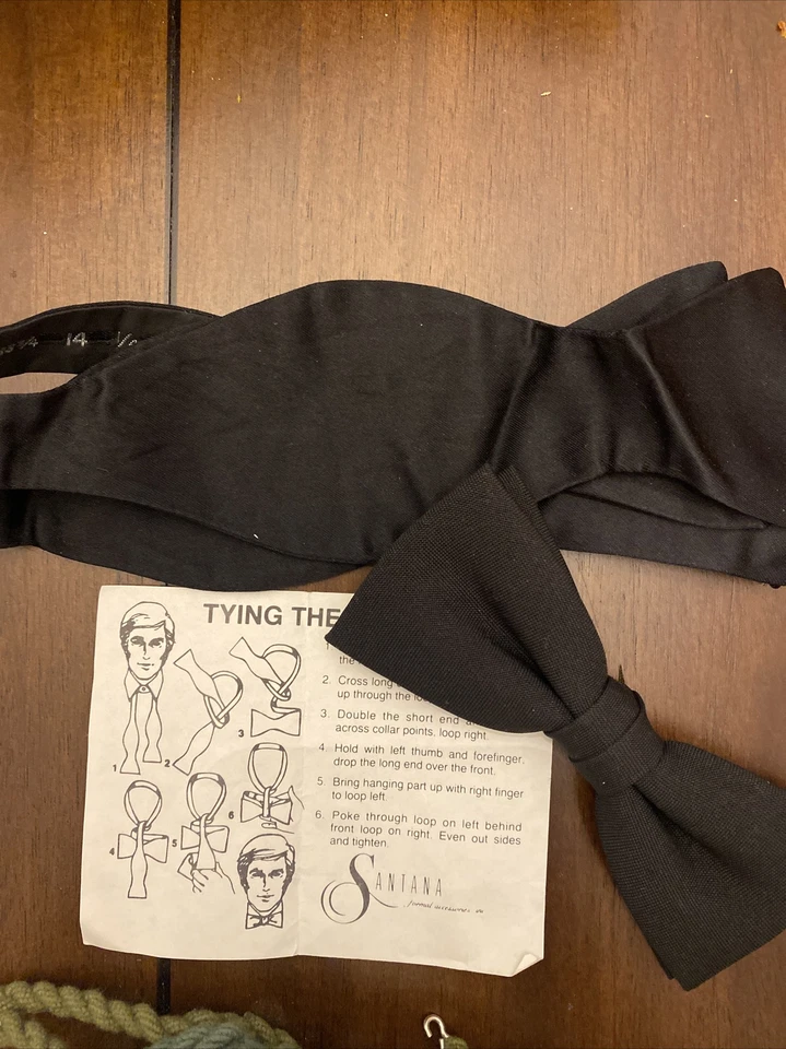 Santana официальные аксессуары черный галстук-бабочка и смокинг галстук-бабочка - Изображение 1 из 1