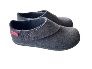 Haflinger grau gekochte Wolle Slipper Clog Gr. 41 - Bild 1 von 4
