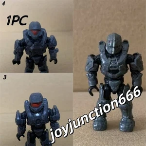 Mega Construx Bloks Halo Grey Spartan Warrior Building Figure Toy Rare 1PC - Picture 1 of 7