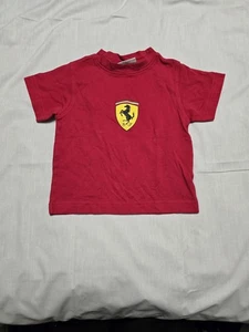 Ferrari Shirt Youth XS Red Scuderia SF Logo Italian Racing Tee Official Licensed - Picture 1 of 6