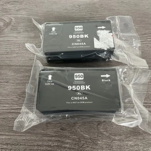 2x HP 950XL Cartuccia di Inchiostro, Inchiostro Nero - Foto 1 di 1