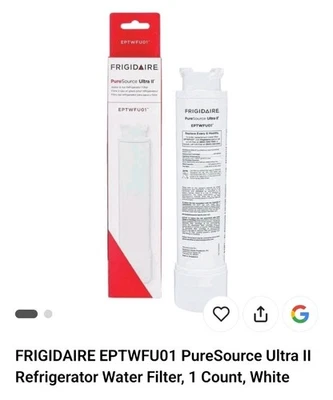 Frigidaire Water Filter EPTWFU01, PureSource Ultra II, 1 Count, White - Image 1 of 4