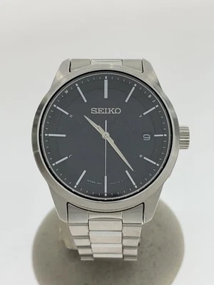 SEIKO Solar Radio-Controlled Watch 7B24-0BR0 – Black & Silver, Working - Image 1 of 4