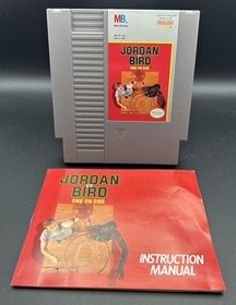 Nintendo NES Jordan vs Bird: One-on-One 1989 Cartridge And Manual Tested Working