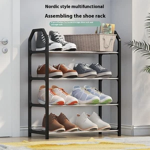 Organizador de zapatos trapezoidal con soporte para zapatos ensamblado de 4 niveles para el hogar - Imagen 1 de 8