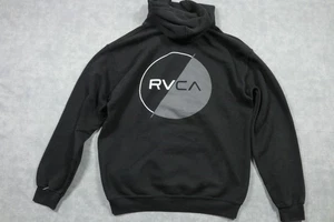Felpa con cappuccio RVCA uomo pullover medio rosa coulisse skate streetwear - Foto 1 di 10