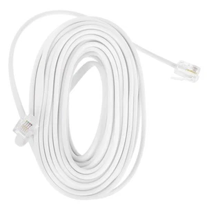 Telephone Line Connector Plug Cable Extra Long Cord for Landline - Afbeelding 1 van 10