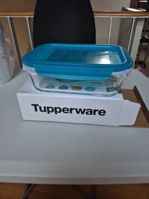 TUPPERWARE 1,5 Liter Premia Glass Auflaufform Mit Deckel - NEU - Bild 1 von 3