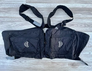 RIBZ Front Pack Med Black Gray Side Carry Bags Backpacking Camping Hunting EDC - Picture 1 of 8