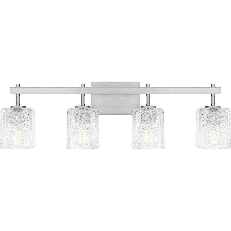 Iluminación Quoizel - Brenthouse - Tocador de baño de 4 luces - 9,25 pulgadas de alto y 31,5 pulgadas Foto 1 de 1