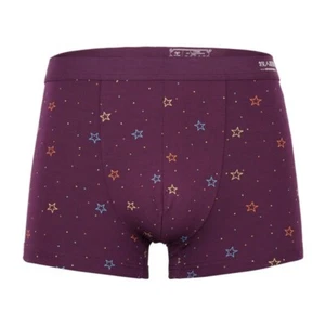 2Pack Men's High Quality Modal Boxer Briefs Underwear U Convex Printed Shorts - Picture 1 of 19