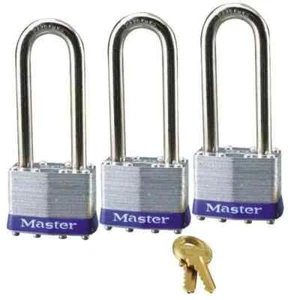 Master Lock 1TRILJ laminiertes Vorhängeschloss 3er Pack - Bild 1 von 2