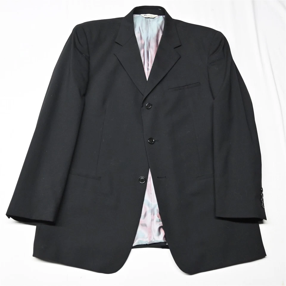 Blazer Traje Chaqueta Abrigo Deportivo Wilke Rodriguez 42R Negro Lana Elástica Para Hombre Foto 1 de 4