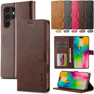 Flip Case For Samsung A50 A51 A52 A53 A54 A55 A56 5G Leather Card Wallet Cover - Image 1 of 4
