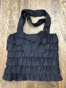 Borsa Lanvin Petite Navy Grosgrain - Foto 1 di 12