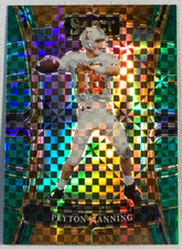 2023 Select Draft Picks Peyton Manning Green Squares Prizm #76 Tennessee
