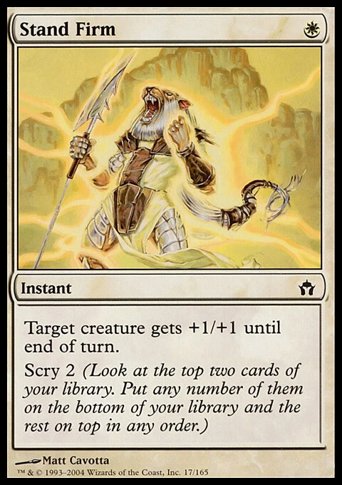 MTG Magic the Gathering Stand Firm (17/165) Fifth Dawn LP - Image 1 of 1