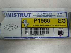 1/2-13 Springless strut nut With 1/2" Square strut washer (10pcs) Zinc - Picture 1 of 1