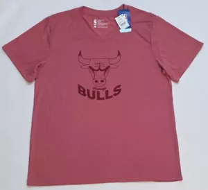 Camiseta para mujer NBA Chicago Bulls grande rosa transparente, logotipo de toro, talla XL - Imagen 1 de 5