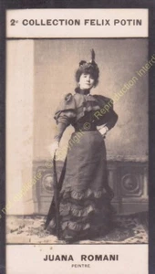 Chromo Trade Card Foto Juana Romani Pittore Art Circa 1907 - Picture 1 of 2