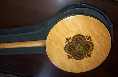 Antique 4 String Banjoist Banjo Birds Eye Maple 35 Inch 5 Pounds - Image 1 of 4