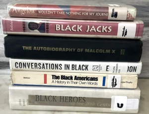 African American book lot Autobiography of Malcom X Black History Heros Studies - Picture 1 of 24