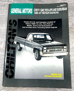Chilton Repair Manual 8577 for Chevrolet GMC Full Size Trucks 1980 - 1987 - Picture 1 of 7