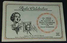 1920/30's W.D. & H.O. WILLS CIGARETTES RADIO CELEBRITIES CARDS SET (50) IN ALBUM