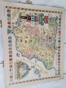Original Story Map of Spain Colortext Publication 1935 - Picture 1 of 5