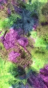 #BY-03/51" Azul y Verde y Púrpura Remolino/Batik 100% Tela Algodón - Imagen 1 de 1