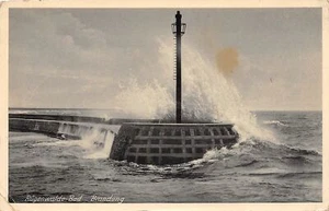 AK Postkarte Rügenwalde - Bad in Pommern Darlowo - Brandung - gel. 1940 Feldpost - Bild 1 von 2
