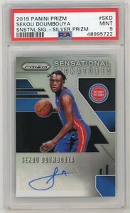 PSA 9 2019 Panini Prizm Sensational Signatures Silver Sekou Doumbouya Auto  - Picture 1 of 2