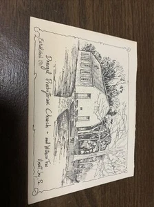 Donegal Presbyterian Church & Witness Tree Est 1721 Mount Joy PA Card NEW - Picture 1 of 3