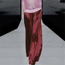 New Women's Palazzo Pants 100% Mulberry Silk Wide Leg Trousers Loose Bottoms