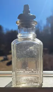 ca 1890 Thurstone's Saponaceous Tooth Powder, Buffalo New York dental bottle 4" - Picture 1 of 8
