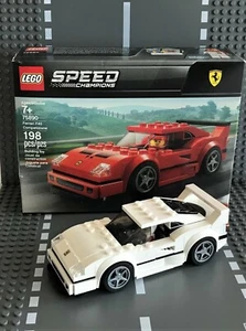 LEGO SPEED CHAMPIONS FERRARI F40 COMPETIZIONE "BLANCO PERSONALIZADO" #75890 NUEVO - Imagen 1 de 2