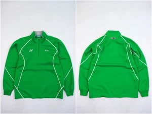 YONEX Vintage Japan School Uniform Apple Green Jersey Sport Track Top Pullover M - Picture 1 of 16