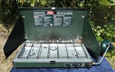 COLEMAN 3 BURNER STOVE PROPANE AMERICAN MADE 7,500BTU x 3, No.5433-700C REFURBED