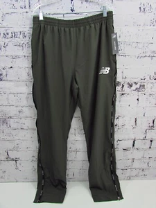 New Balance All Motion Running Pants Ankle Zip Lightweight Mesh Lined Green L - Picture 1 of 14