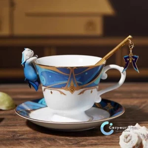 Genshin Impact Neuvillette Fontaine Tea Ceramic Coffee Mug Milk Cup Cosplay - Foto 1 di 14