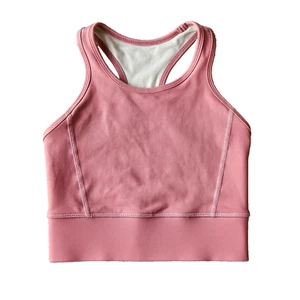 TYC (Til You Collapse) AS NEW size XS pink cropped racer back pull on sports top - Picture 1 of 3