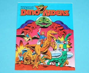 DINO RIDERS MINI COMIC SERIES 1 MINIATURE TOY CATALOG NL DUTCH 1989 TYCO HTF - Picture 1 of 5