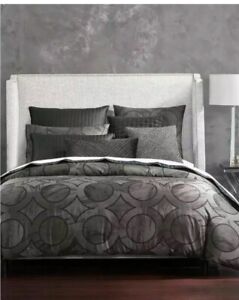 Hotel Collection Marble Geo King Duvet Cover +2Euro Shams. Brand New!